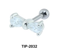 Stone Bow Helix Ear Piercing TIP-2032