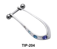 Dangling Cartilage Shields with Stone TIP-204