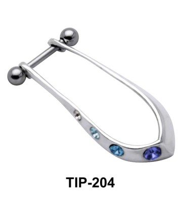 Dangling Cartilage Shields with Stone TIP-204