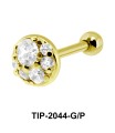 Multi Stone Helix Ear Piercing Romantic Line TIP-2044