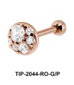 Multi Stone Helix Ear Piercing Romantic Line TIP-2044