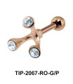 Duck Paw Shaped Helix Silver Points Line TIP-2067
