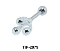 Three Balls Helix Silver Points Line TIP-2079