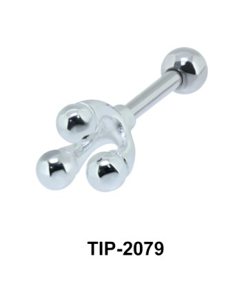 Three Balls Helix Silver Points Line TIP-2079