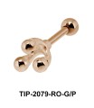 Three Balls Helix Silver Points Line TIP-2079
