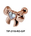 Ribbon Heart Helix Ear TIP-2118