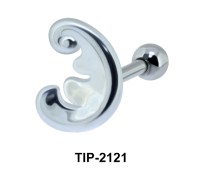 Wavy Pattern Helix Ear Piercing Leave TIP-2121