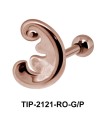Wavy Pattern Helix Ear Piercing Leave TIP-2121