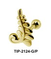 Intricate Helix Ear Piercing Leave Design TIP-2124