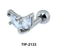 Heart Stone Helix Ear Piercing TIP-2133