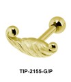 Twisted Helix Ear Piercing Leave TIP-2155