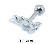 Floral Helix Ear Piercing Leave TIP-2156
