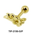 Floral Helix Ear Piercing Leave TIP-2156