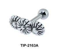 Triple Flower Helix Ear Piercing Leave TIP-2163A