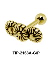 Triple Flower Helix Ear Piercing Leave TIP-2163A
