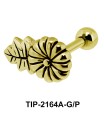 Floral Helix Ear Piercing Leave TIP-2164A