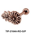 Floral Helix Ear Piercing Leave TIP-2164A
