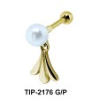 Pearl n Leaves Helix Ear Piercing TIP-2176