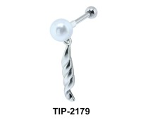 Pearl n Rope Helix Ear Piercing TIP-2179