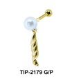 Pearl n Rope Helix Ear Piercing TIP-2179