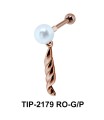 Pearl n Rope Helix Ear Piercing TIP-2179