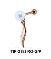 Dangling Leaf Helix Ear Piercing TIP-2182