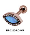 Pear Shaped Stone Helix Ear Piercing TIP-2200