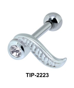 Long Leaf Shape Helix Ear Piercing TIP-2223