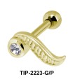 Long Leaf Shape Helix Ear Piercing TIP-2223