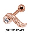 Long Leaf Shape Helix Ear Piercing TIP-2223