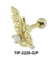 Dazzling Flower Shape Helix Ear Piercing TIP-2226