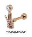 Twisted Shaped Helix Ear Piercing TIP-2302