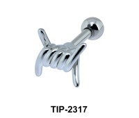 Knot Shaped Helix Ear Piercing TIP-2317