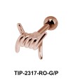 Knot Shaped Helix Ear Piercing TIP-2317