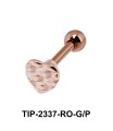 Heart Shaped Helix Ear Piercing TIP-2337
