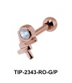 CZ Helix Ear Piercing TIP-2343