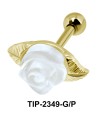 White Rose Bloom Upper Ear Unique Design TIP-2349