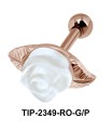 White Rose Bloom Upper Ear Unique Design TIP-2349