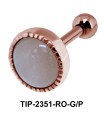 Orange Moonstone Upper Ear Unique Design TIP-2351-ORG