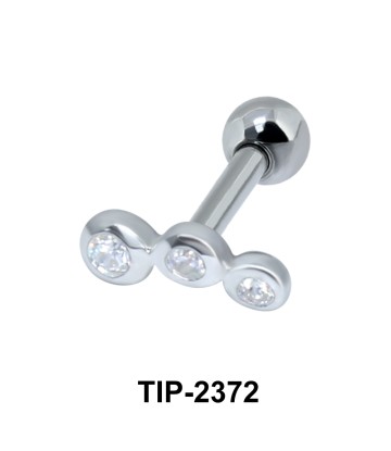 Multiple Stones Helix Ear Piercing TIP-2372