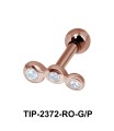 Multiple Stones Helix Ear Piercing TIP-2372