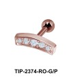 Multiple Stones Helix Piercing TIP-2374