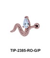 Snake Shaped with Stone Helix Ear Piercing TIP-2385
