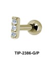 Multiple Stones Helix Ear Piercing TIP-2386