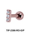 Multiple Stones Helix Ear Piercing TIP-2386