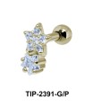 Double Star Helix Ear Piercing TIP-2391