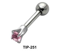Pink Stone Helix Ear Piercing TIP-251
