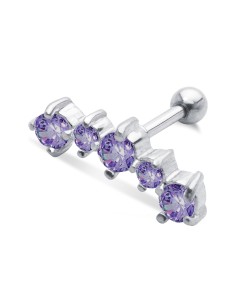 Amethyst Stones Helix Ear Piercing TIP-253-AM