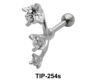 Trident Stone Helix Ear Piercing TIP-254s
