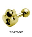 Heart Lock Helix Ear Piercing TIP-270